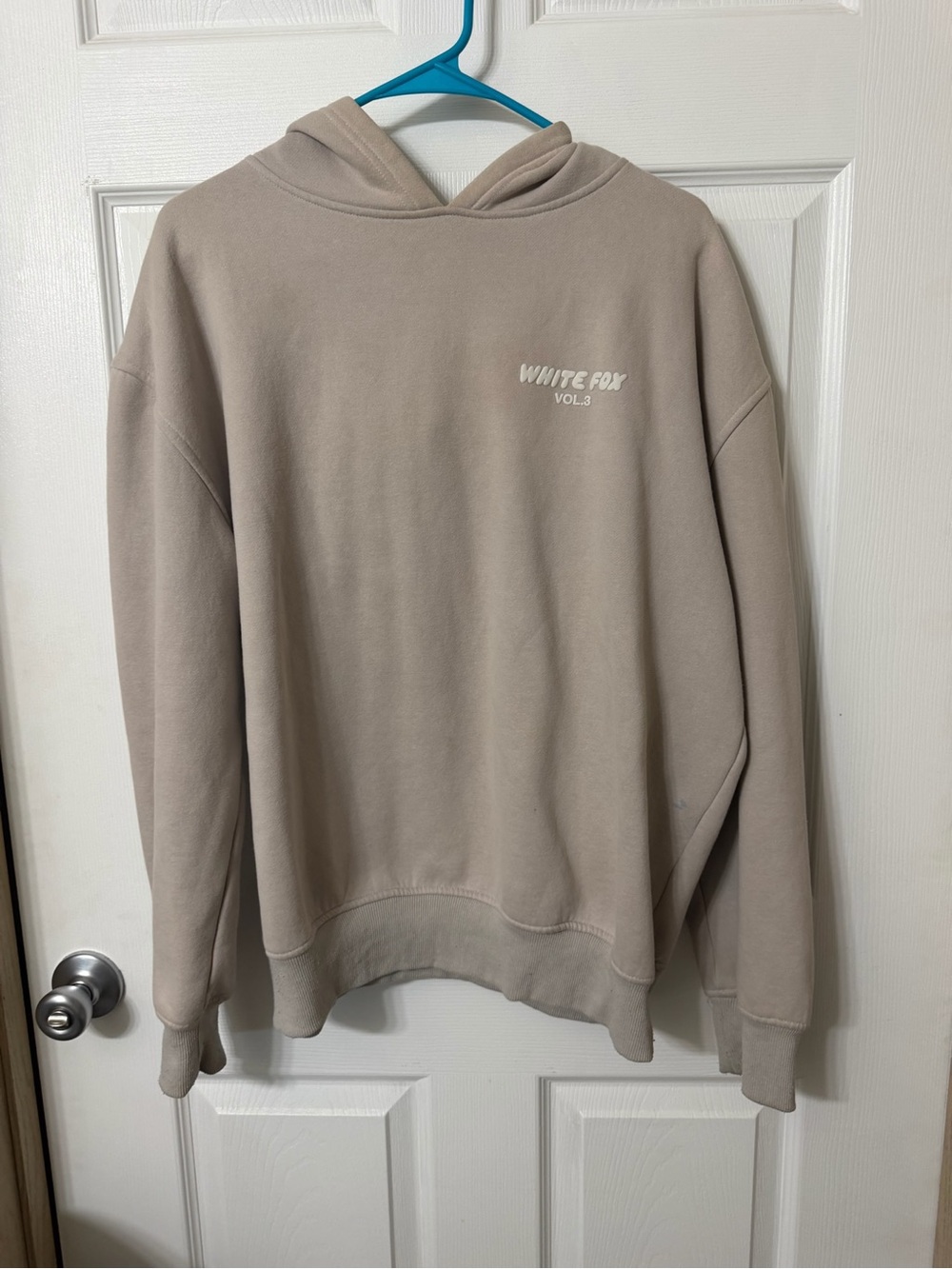 White Fox Boutique Men's Hoodie in Taupe